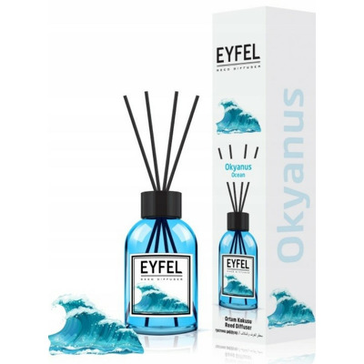 Parfum - odorizant de camera cu betisoare din ratan, Eyfel, Aroma Ocean, 120 ml
