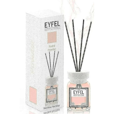 Parfum - odorizant de camera cu betisoare din ratan, Eyfel, Aroma Pudra, 120 ml