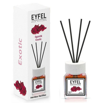 Parfum - odorizant de camera cu betisoare din ratan, Eyfel, Exotic, 120 ml Parfum - odorizant de camera cu betisoare din ratan, Eyfel, Exotic, 120 ml