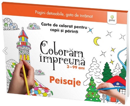 Peisaje. Carte de colorat pentru copii si parinti