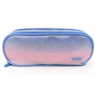 Penar cu 2 fermoare tip borseta elegant, spatios si cu design pastel modern