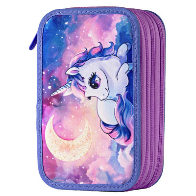 Penar cu 3 fermoare echipat unicorn magic