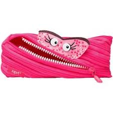 Penar cu fermoar, Zipit Talking Monstar - roz aprins