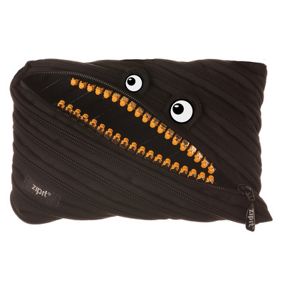 Penar cu fermoar, Zipit Grillz Monsters Jumbo - negru cu dinti aurii