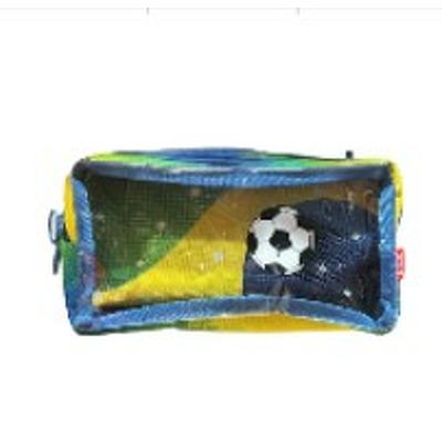 Penar cu fermoar ZIPIT Half si Half 2 compartimente - Brazil Soccer