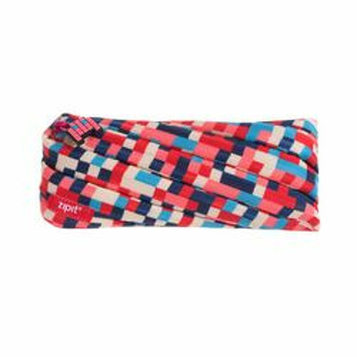 Penar cu fermoar, ZIPIT Pixel - albastru si rosu