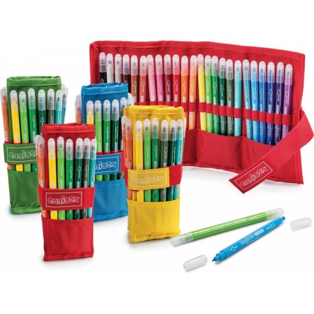 Penar roller Carioca Birello, cu carioca super lavabila, cu 2 capete, varf subtire/gros, 24 culori Penar roller Carioca Birello, cu carioca super lavabila, cu 2 capete, varf subtire/gros, 24 culori