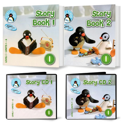 Pingu s English: Story book 1+2 si Story CD 1+2 – Level 1