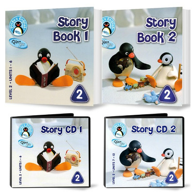 Pingu s English: Story book 1+2 si Story CD 1+2 – Level 2