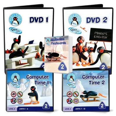 Pingu s English: Student s FLASHCARDS + DVD1 si 2 + CD1 si 2 – Level 2