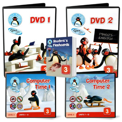 Pingu s English: Student s FLASHCARDS + DVD1 si 2 + CD1 si 2 – Level 3