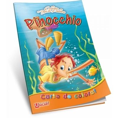 Pinocchio. Carte de colorat