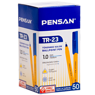 Pix cu bila Pensan TR-23, varf 1.0 mm, albastru