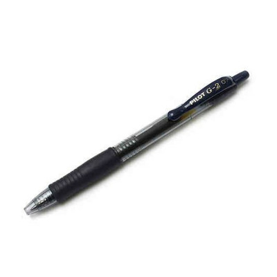 Pix cu gel G-2 Pilot 0.7 mm varf mediu, negru