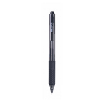 Pix cu gel, mecanism retractabil, rubber grip, 0.5 mm, Office Products - negru