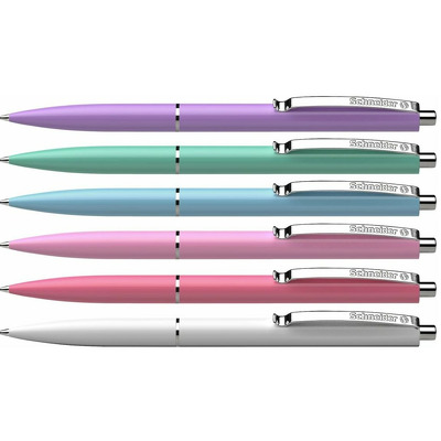 Pix K15, clema metalica, culori pastel asortate - scriere albastra