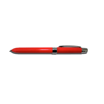 Pix multifunctional Ele-001 opaque, doua culori   creion mecanic 0.5mm, in cutie cadou - rosu