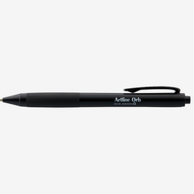 Pix Orb Eco Green, rubber grip, varf 1.0mm - negru