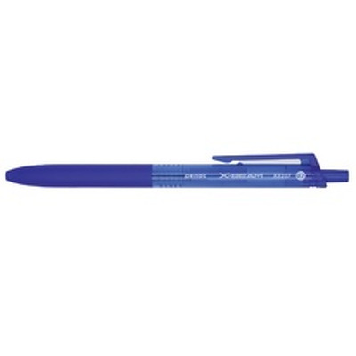 Pix X-Beam XB-107, rubber grip, 0.7mm, clema plastic, corp albastru - scriere albastra