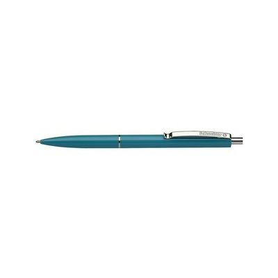 Pix Schneider K15, clema metalica, corp verde - scriere albastra