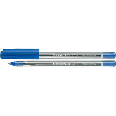 Pix SchneiderTops 505M, unica folosinta, varf mediu, corp transparent - scriere albastra