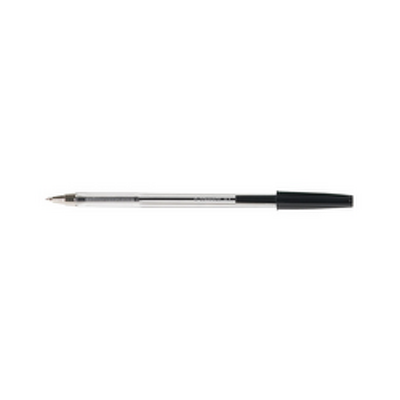 Pix transparent cu mina interschimbabila , varf 0.7mm, Q-Connect - negru