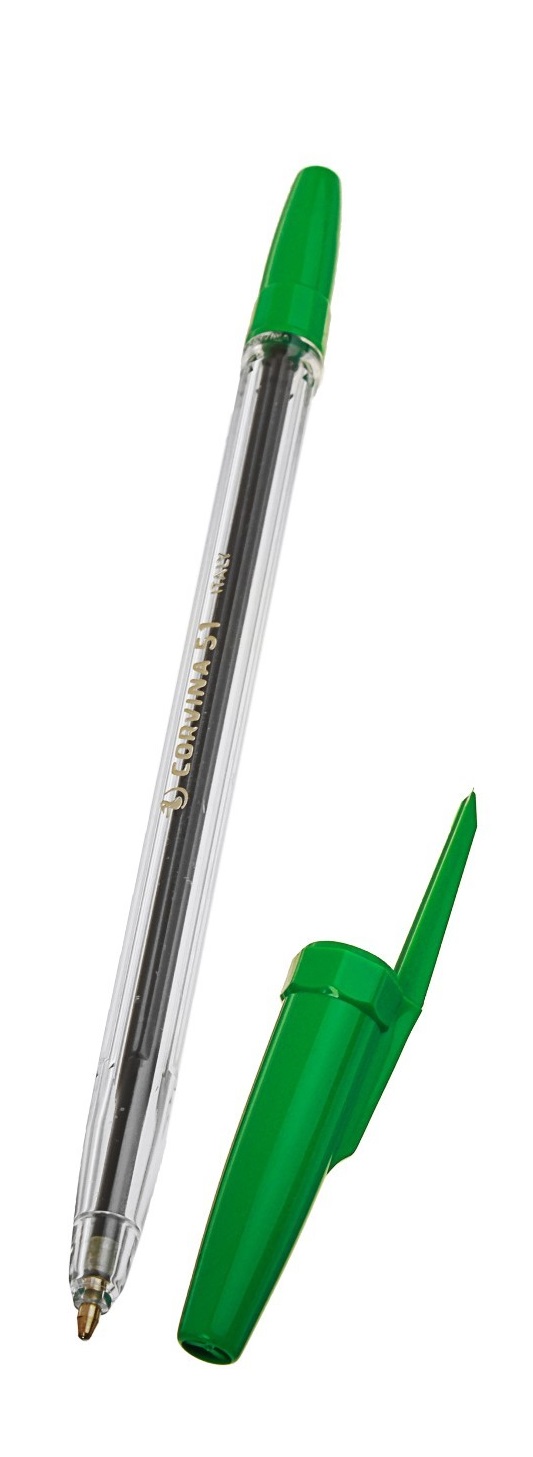 Pix transparent, fara mecanim, rezerva interschimbabila, varf 1.0mm, Corvina 51 Classic - verde