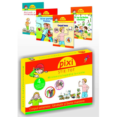 Pixi stie-tot. Minienciclopedie la cutie 2: Corpul omenesc. Sanatate si bune maniere Pixi stie-tot. Minienciclopedie la cutie 2: Corpul omenesc. Sanatate si bune maniere