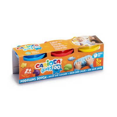 Plastilina, 3 culori x 75 g/set, Baby