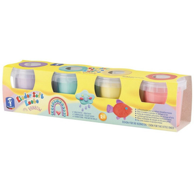 Plastilina non-toxica Kinder Soft Dough - Curcubeu
