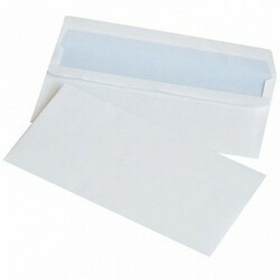 Plic DL (110x220mm), lipire siliconica, 50 buc/set, Office Products - alb
