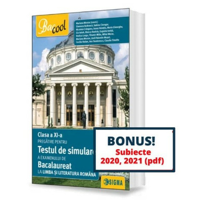 Pregatire pentru testul de simulare a examenului de Bacalaureat la Limba si literatura romana
