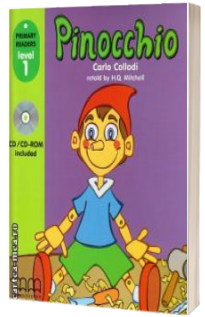 Primary Readers - Pinocchio - Level 1 reader with CD