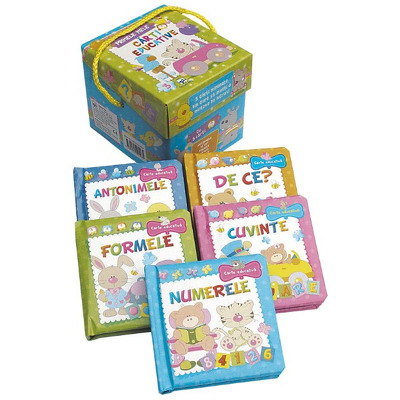 Primele mele carti educative - Set de 5 carti in cutie de carton Primele mele carti educative - Set de 5 carti in cutie de carton
