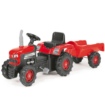 Primul meu tractor cu remorca (rosu)