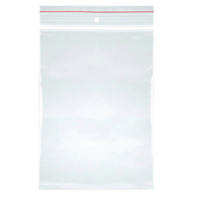 Pungi plastic cu fermoar pt sigilare, 150x300mm, 40microni, 100buc/set, transparente