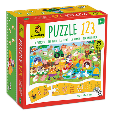 Puzzle 123 - Ferma, Ludattica, 3 ani+