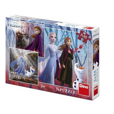 Puzzle 3 in 1 - Frozen II (3 x 55)