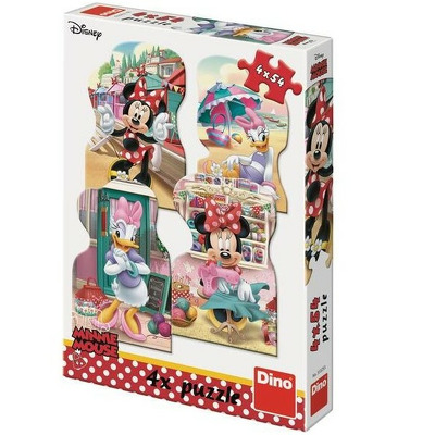 Puzzle 4 in 1 - Minnie si Daisy in vacanta (54 piese)