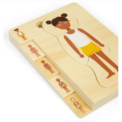 Puzzle anatomic din lemn - Fetita