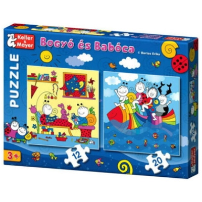 Puzzle Bobita si Buburuza cu 12 si 20 piese - Pestele curcubeu