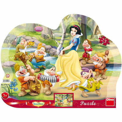 Puzzle cu rama - Alba ca Zapada (25 piese)