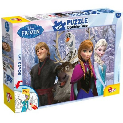 Puzzle de colorat - Frozen si prietenii (108 piese)