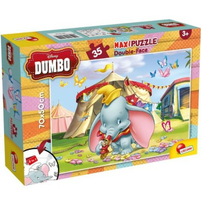 Puzzle de colorat maxi - Dumbo (35 piese)