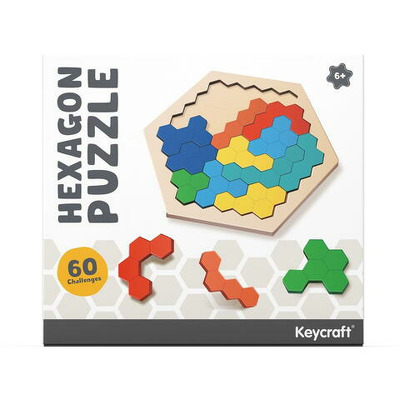 Puzzle din lemn - Hexagon