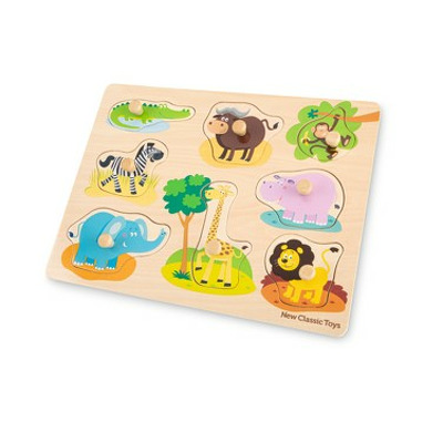 Puzzle lemn Safari 9 piese NEW