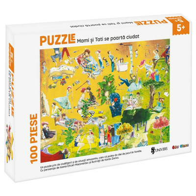 Puzzle - Mami si tati se poarta ciudat (100 piese)