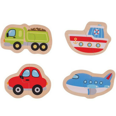 Puzzle - mijloace de transport (8 piese)