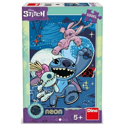 Puzzle neon XL - Stitch (100 piese)