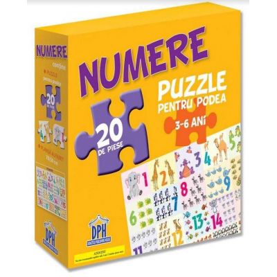 Puzzle pentru podea - Numere - 3-6 Ani